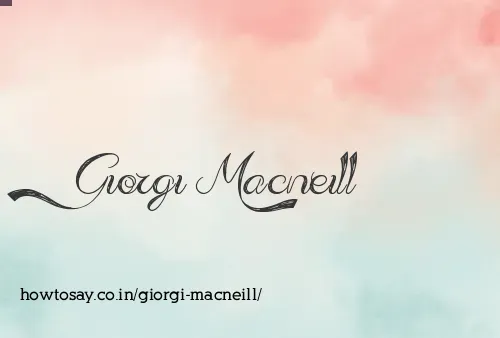 Giorgi Macneill