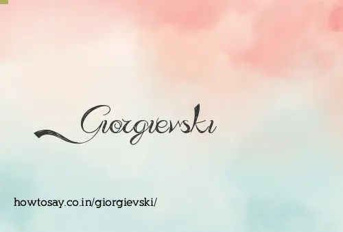 Giorgievski