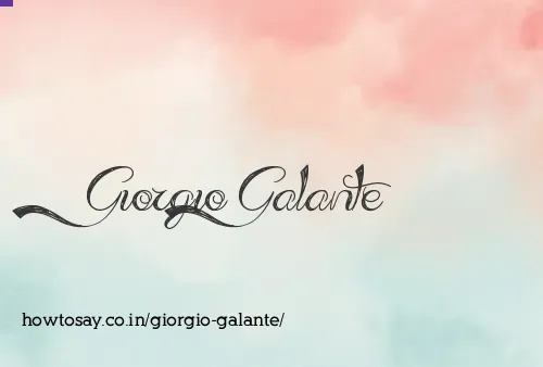 Giorgio Galante