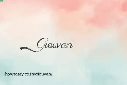 Giouvan