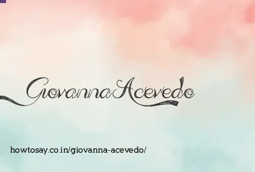 Giovanna Acevedo