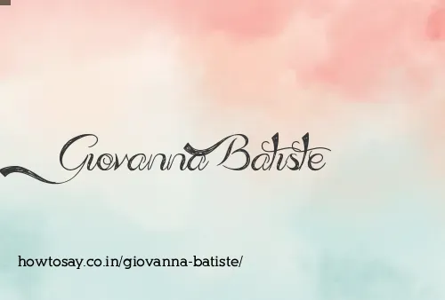 Giovanna Batiste