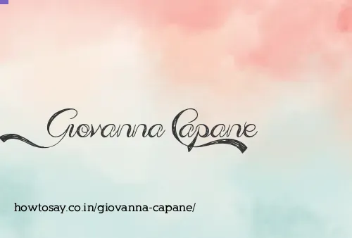 Giovanna Capane