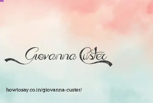 Giovanna Custer