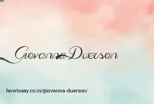 Giovanna Duerson