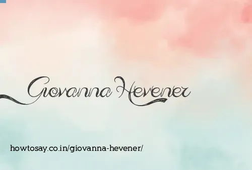 Giovanna Hevener