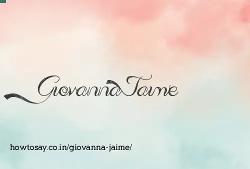 Giovanna Jaime