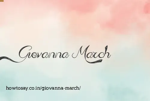 Giovanna March