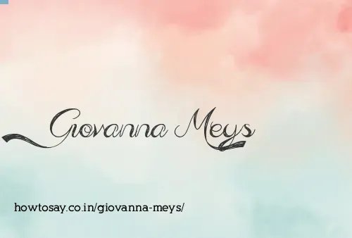 Giovanna Meys