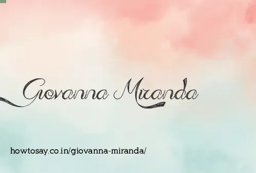 Giovanna Miranda