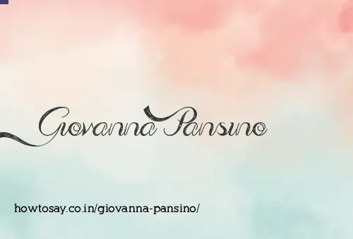 Giovanna Pansino