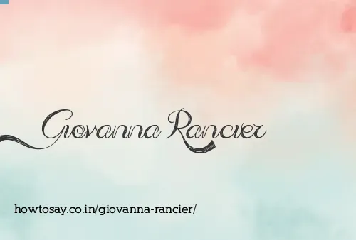Giovanna Rancier