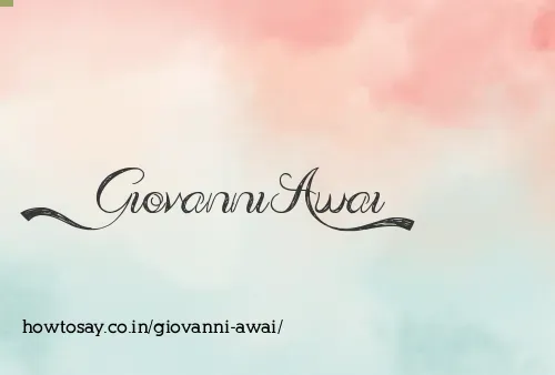 Giovanni Awai