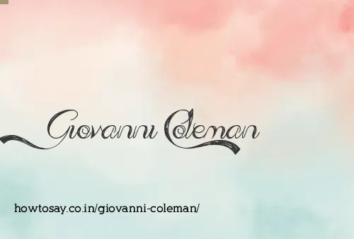 Giovanni Coleman