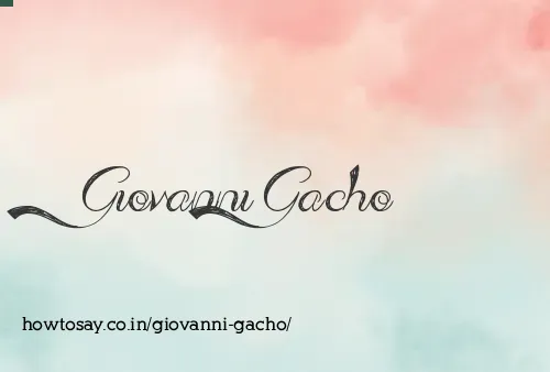Giovanni Gacho
