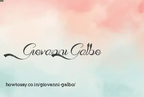 Giovanni Galbo