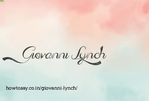 Giovanni Lynch