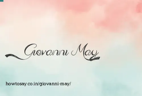 Giovanni May