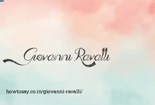 Giovanni Ravalli