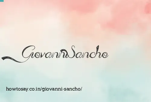 Giovanni Sancho