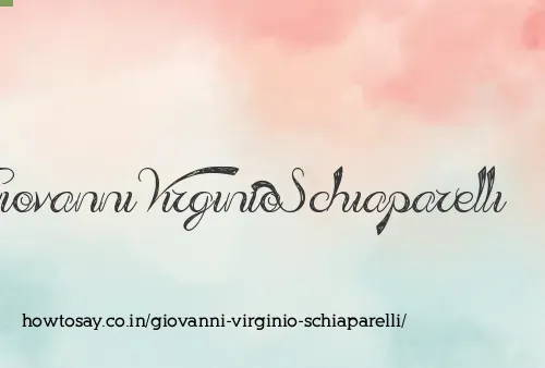 Giovanni Virginio Schiaparelli