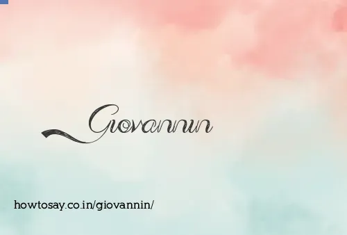 Giovannin