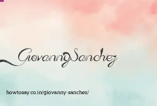 Giovanny Sanchez