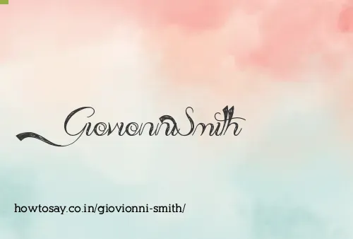 Giovionni Smith