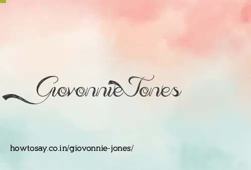 Giovonnie Jones