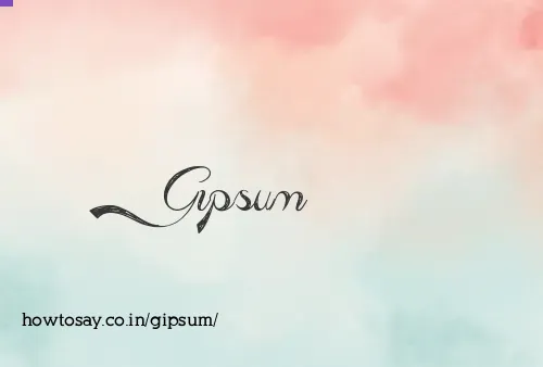 Gipsum