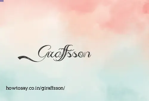 Giraffsson