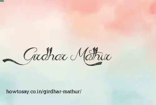 Girdhar Mathur