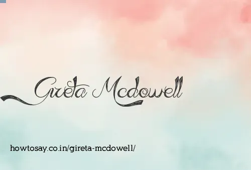 Gireta Mcdowell