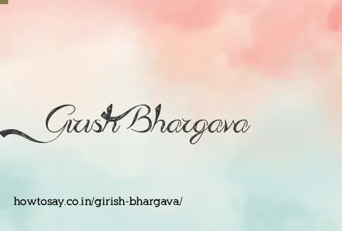 Girish Bhargava