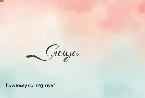 Giriya