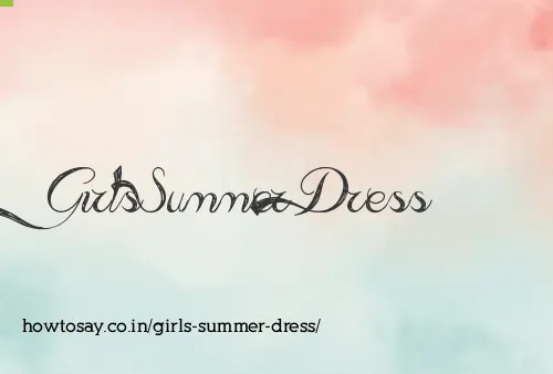 Girls Summer Dress
