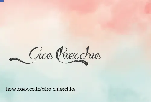 Giro Chierchio
