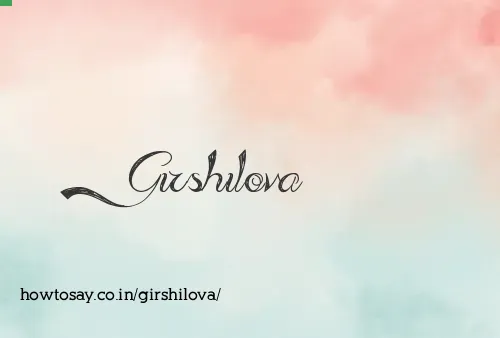 Girshilova