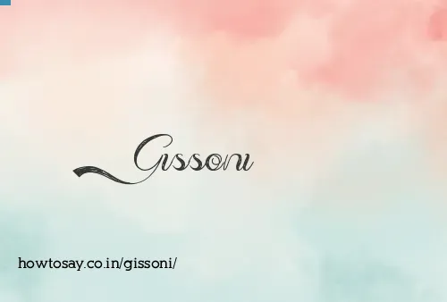 Gissoni