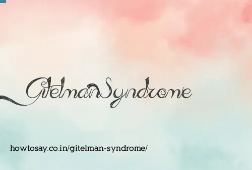 Gitelman Syndrome