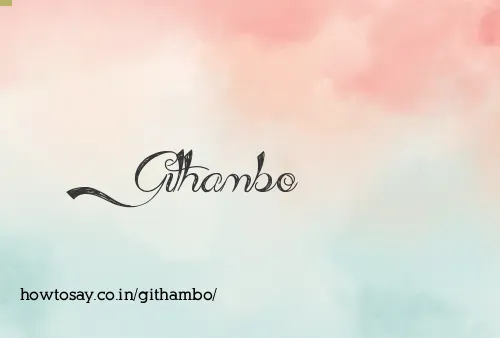 Githambo