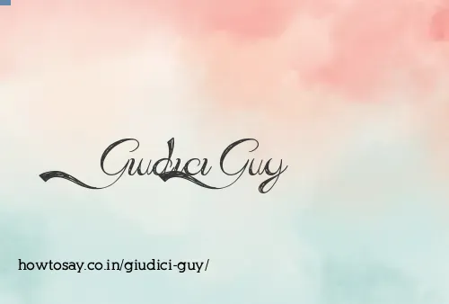 Giudici Guy