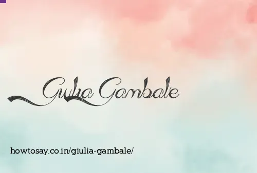 Giulia Gambale