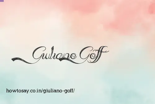 Giuliano Goff
