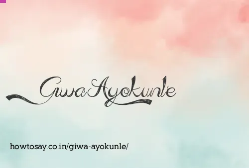 Giwa Ayokunle