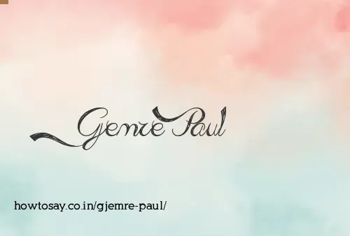 Gjemre Paul