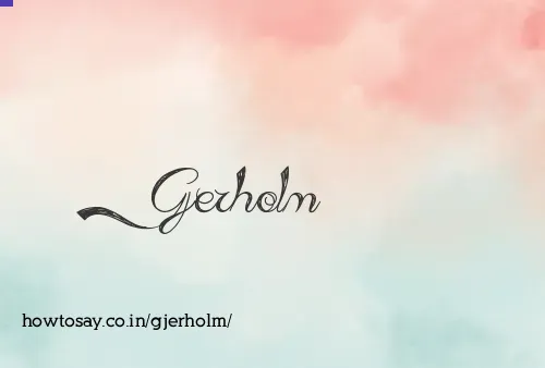 Gjerholm