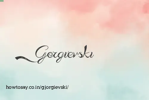 Gjorgievski