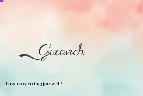 Gjurovich