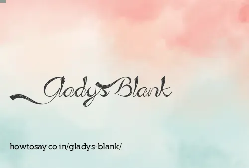 Gladys Blank